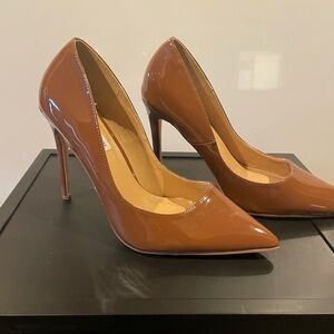 Steve Madden Elegant Brown Women's Patent Stiletto Pumps Size 8